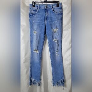 Zara, Trafaluc deconstructed skinny jeans